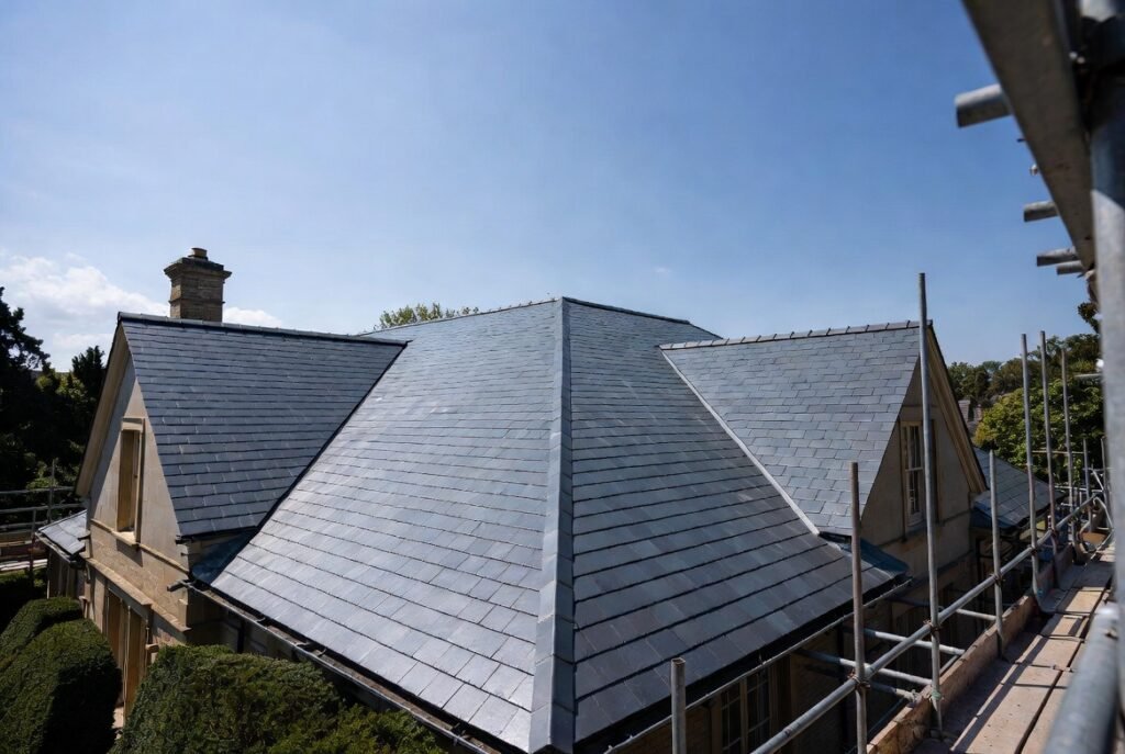 Premium new roof installation near Hayes UB3 on luxury detached home