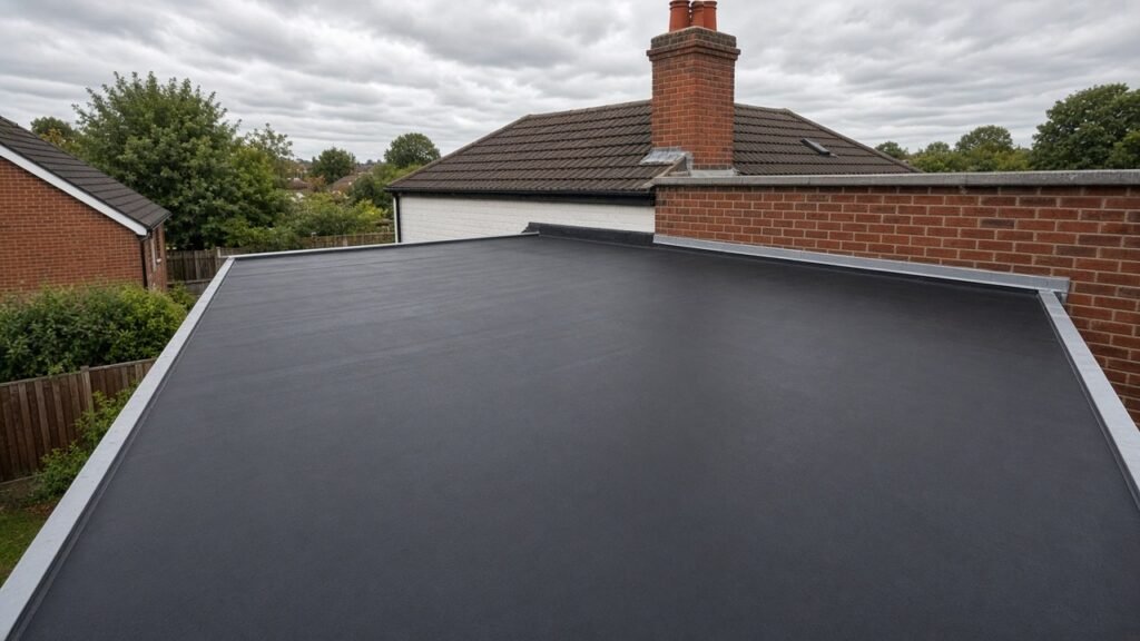 flat roof replacement Hayes EPDM membrane on extension
